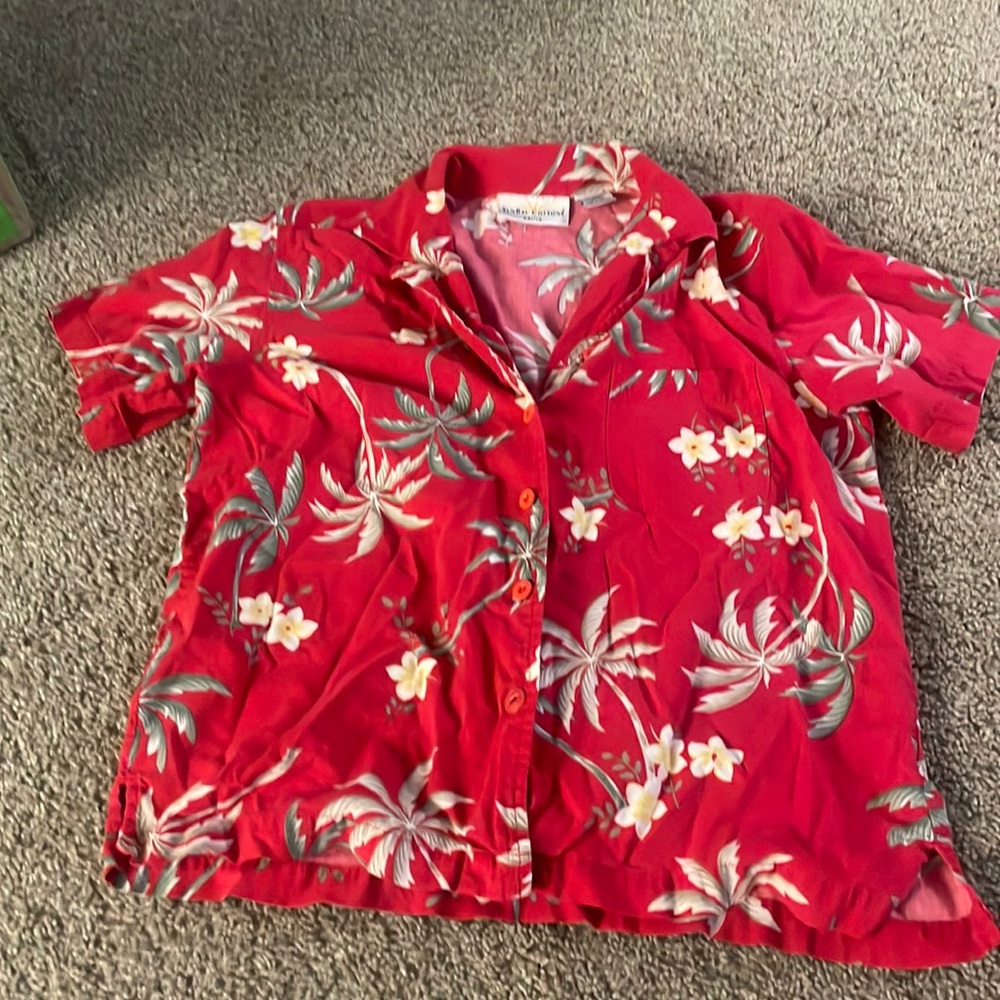 Vintage Hawaiian Button-Down T-Shirt - Picture 3 of 6
